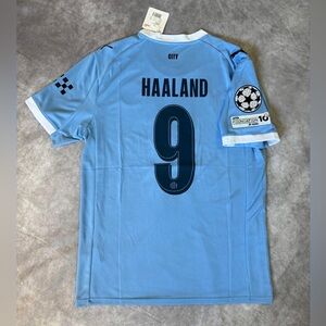 Man City Home Fan Version Jersey Player Haaland 9